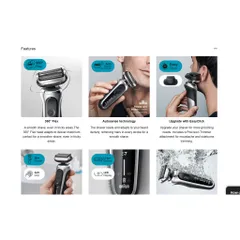 Máy cạo râu Braun series 7 7071cc flex wet dry, Braun Series 7, Braun 7071cc, Chính Hãng