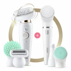 Máy Cạo, Nhổ, Tẩy Lông Tại Nhà Braun Silk-épil 9 Flex SES 9300 3D, Làm Sạch Vùng Kín
