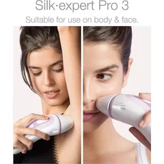 Máy Triệt Lông Cao Cấp Braun Silk Expert Pro 3 Màu Tím | Made In Germany