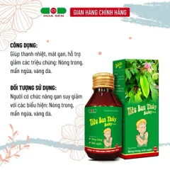Siro TIÊU BAN THỦY BABY Hose - Rôm sẩy, mụn nhọt, dị ứng, mề đay, ban ngứa ngoài da (chai 100ml)