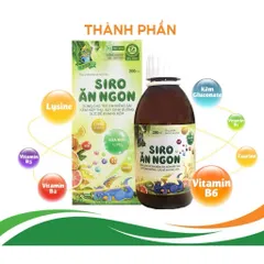 Siro Ăn Ngon 60ml Giúp Trẻ Ngon Miệng, Tăng Cường Hấp Thu Dinh Dưỡng-DK Pharma