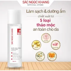 Nước Hoa Hồng Sắc Ngọc Khang 145ml chiết suất từ 5 loại thảoo dượcc thiên nhiên giúp làm cân bằng da,se khít lỗ chân lông
