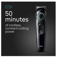 Tông Đơ Cắt Tóc Đa Năng Braun 8 in 1 All-in-One, Cạo, Tỉa Râu, Tỉa, Cắt Lông Mũi...