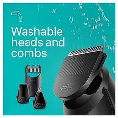 Tông đơ cắt tóc, đa năng có trức năng điều khiển độ sâu của lưỡi, Braun all-in-one 3 trimmer 5-in-1
