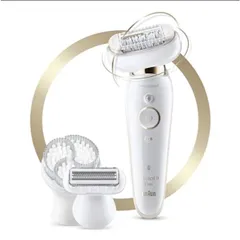 Máy cạo lông, nhổ lông, tẩy lông cho nữ Braun Silk-épil 9 Flex, làm sạch vùng kín