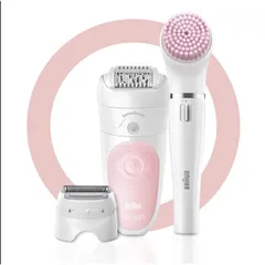 Máy Nhổ, Cạo Lông Làm Sạch Vùng Kín Nữ Braun Beauty Set 5 SES 5-895 BS Legs, Body & Face