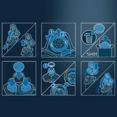 Đầu cạo thay thế cho máy cạo râu Philips Series 9000 & 9000 Prestige SH91/50