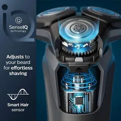 Máy Cạo Râu Điện Khô & Ứớt PHILIPS S5579 Kèm hộp làm sạch+ Đế sạc + Hộp du lịch + Đầu thay thế