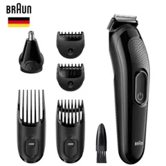Tông Đơ Cắt Tóc, Cạo Râu Braun 6 in 1, Tỉa Lông Mũi, Đa Năng | Chính Hãng