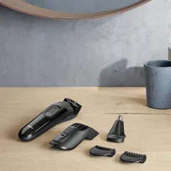 Tông Đơ Cắt Tóc, Cạo Râu Braun 6 in 1, Tỉa Lông Mũi, Đa Năng | Chính Hãng