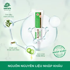Kem Giảm Mụn Mủ, Mụn Bọc, Mụn Đỏ Và Mụn Trứng Cá Acnevir Santafa - Tuýp 10gr