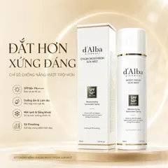 Xịt Chống Nắng d'Alba Moist Fresh Sun Mist SPF50+ PA++++ 150ml – Dạng Sương Mịn, Cấp Ẩm, Dùng Cho Mặt Và Body