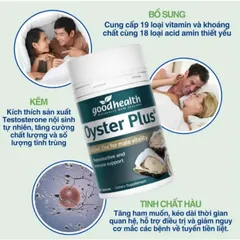 Viên Uống Chiết Xuất Thịt Hàu Tươi và Kẽm Goodhealth Chính Hãng Hỗ Trợ Tăng Cường  Sinh Lực Nam Giới