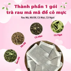 Combo Trà Rau Má Mã Đề Cỏ Mực Siêu Thị Thiên Nhiên Hộp 30 Túi Lọc Tiện Dụng Dễ Pha