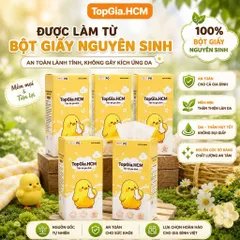 [ Tiết Kiệm Tối Đa ] Thùng 10 Bịch Khăn Giấy Pio TopGia 200 Lần Rút - Mềm Mịn Giấy dai tự nhiên - thấm hút tốt