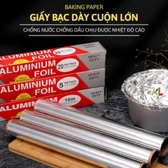 Giấy Bạc bọc nướng thực phẩm, Nấu Nướng 5m X 30cm Cao Cấp Dùng Cho Lò Nướng Và Nồi Chiên Không Dầu Tiện Lợi 817802