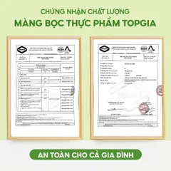 [Tặng Kèm Nam Châm] Hộp 100 Màng Bọc Thực Phẩm Treo Tường TopGia Cao Cấp