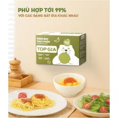 [Tặng Kèm Nam Châm] Hộp 100 Màng Bọc Thực Phẩm Treo Tường TopGia Cao Cấp