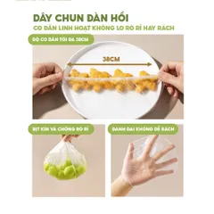 [Tặng Kèm Nam Châm] Hộp 100 Màng Bọc Thực Phẩm Treo Tường TopGia Cao Cấp