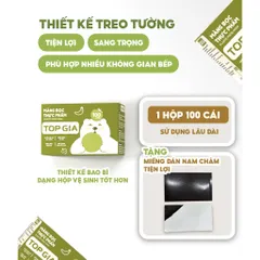 [Tặng Kèm Nam Châm] Hộp 100 Màng Bọc Thực Phẩm Treo Tường TopGia Cao Cấp