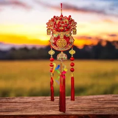 Dải Dây Liễn Treo Hình Túi Thần Tài  may mắn 2026, treo một lần và hút lộc cả năm Trang Trí Tết Năm Mới