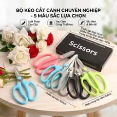 Sỉ 50 Kéo Mũi Bầu Cắt Tỉa Hoa Đa Năng, Dùng Cắm Hoa Và Làm Vườn