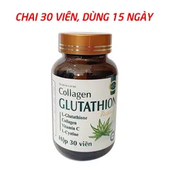 (Công Ty NK) Collagen Glutathion ROXTECH bổ sung l-cystine, vitamin E C đẹp sáng da, giảm nám sạm da - 30 viên