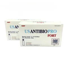 (NK chính hãng) Men vi sinh Usantibio Pro Fort Hỗ Trợ Giảm tiêu chảy, táo bón, Chướng bụng - Hộp 20 ống