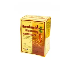 (Công Ty NK) Viên HomLamin Ginseng Hộp 60 Viên_ Bổ Sung Nhân Sâm, Hỗ Trợ Nâng Cao Sức Đề Kháng, Giảm Mệt Mỏi