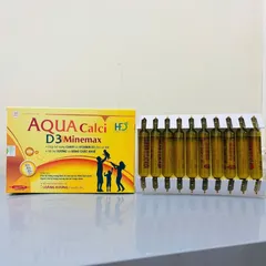 (công ty NK) Canxi ống thủy tinh cao cấp AQUA CALCI hàm lượng cao tảo biển