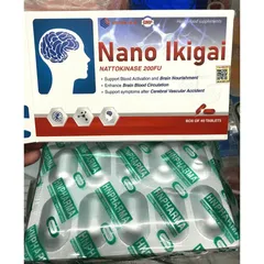 (Công Ty NK) NANO IKIGAI Cải thiện trí nhớ chứng mất ngủ hoạt huyết dưỡng não, đau đầu chóng mặt, ngủ ngon giấc tg vin
