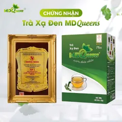 Combo 3 hộp Trà xạ đen MD Queens hộp 30 túi lọc (pha ra 15 lít trà)_Hàng sẵn giao ngay