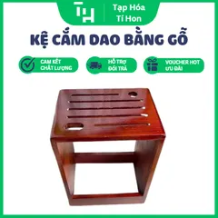 kệ cắm dao bằng gỗ tự nhiên cao cấp (TH691)