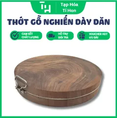 thớt gỗ nghiến dày dặn nguyên khối độ dày 9 - 10cm (TH695)