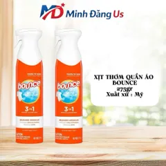Xịt thơm quần áo Bounce Mỹ Rapid Touch Up 3 in 1 xịt trực tiếp giúp quần áo thơm thẳng chống nhăn khử mùi 275g