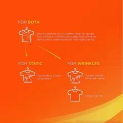 Xịt thơm quần áo Bounce Mỹ Rapid Touch Up 3 in 1 xịt trực tiếp giúp quần áo thơm thẳng chống nhăn khử mùi 275g