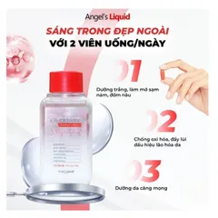 Viên uống trắng da Angel's Liquid Glutathione Oneday Collagen 600mg 72 viên