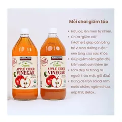 Giấm Táo Hữu Cơ Kirkland Signature Organic Apple Cider Vinegar Chai 946ml Mỹ