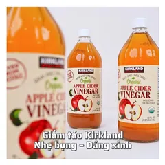 Giấm Táo Hữu Cơ Kirkland Signature Organic Apple Cider Vinegar Chai 946ml Mỹ