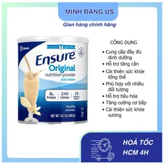 Sữa bột Ensure Mỹ Original Nutriton Powder hương Vani 400g