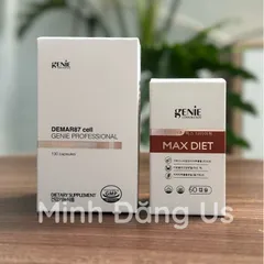 [CHÍNH HÃNG] Combo Viên uống giảm cân giảm béo Demar87, Max diet Genie – Giảm mỡ, giữ dáng, không mệt mỏi