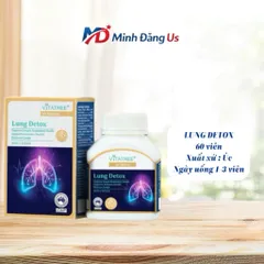 Viên uống bổ phổi Vitatree Lung Detox 60 viên giúp cải thiện chức năng phổi và tăng cường miễn dịch