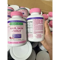 🌷🌸Viên Uống k Kẹo Dẻo Đẹp Da Tóc và Móng 250 viên của Mỹ Nature’s Bounty HAIR SKIN & NAILS🌸🌷
