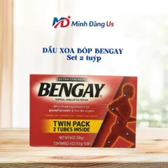 Set 2 tuýp 113g kem xoa bóp giảm đau Bengay Mỹ Ultra Strength Hàng Mỹ