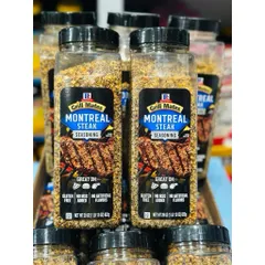 GIA VỊ TẨM ƯỚP THỊT BÒ NƯỚNG MONTREAL STEAK SEASONING MC CORMICK hủ 822GR của Mỹ 🍀
