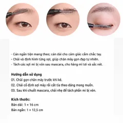 Lược Chải Mi Piccasso Eyelash Comb – Tách Mi Chuẩn Makeup Artist, Không Vón Mascara