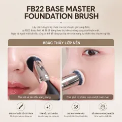 Cọ Tán Kem Nền Đầu Tròn Vát Cao Cấp Piccasso FB22 Base Master Foundation