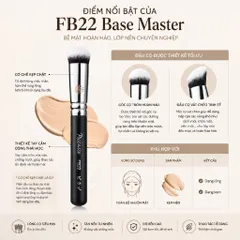 Cọ Tán Kem Nền Đầu Tròn Vát Cao Cấp Piccasso FB22 Base Master Foundation