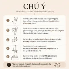 Cọ Tán Kem Nền Đầu Tròn Vát Cao Cấp Piccasso FB22 Base Master Foundation