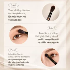 Bộ đôi cọ mắt Piccasso Premium 224, 207A Eyeshadow